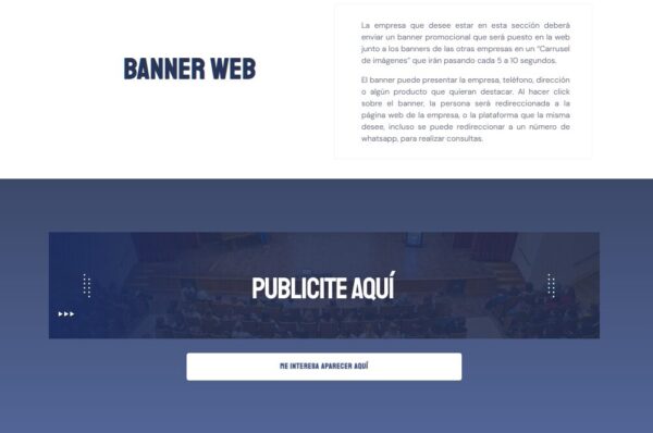 Publicidad banner Web Mensual