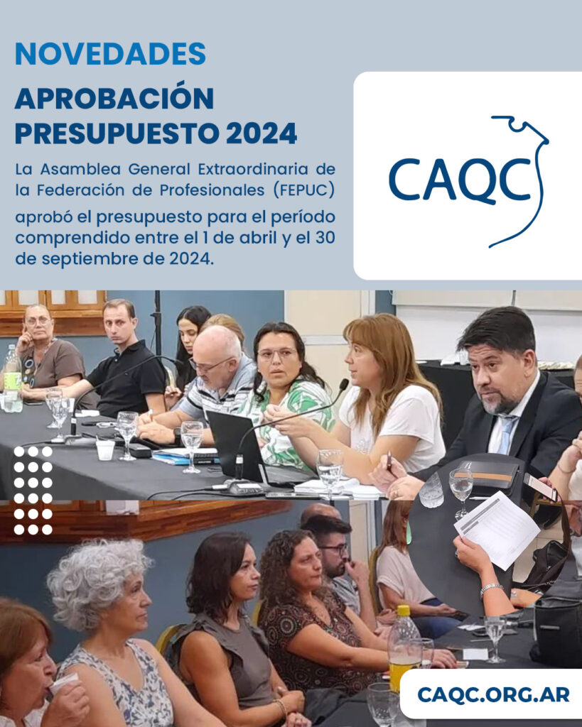 Aprobación presupuesto 2024 | FEPUC