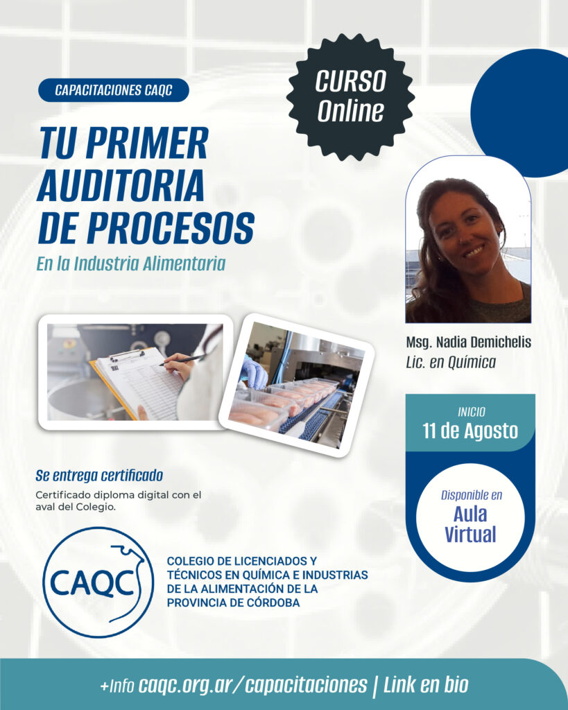 Curso | Tu primer auditoria de procesos en la Industria Alimentaria