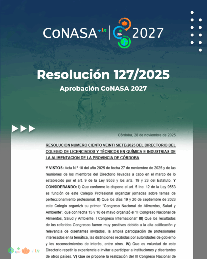 CoNASA +In 2027: Resolución 127/2025 – Aprobación CoNASA 2027