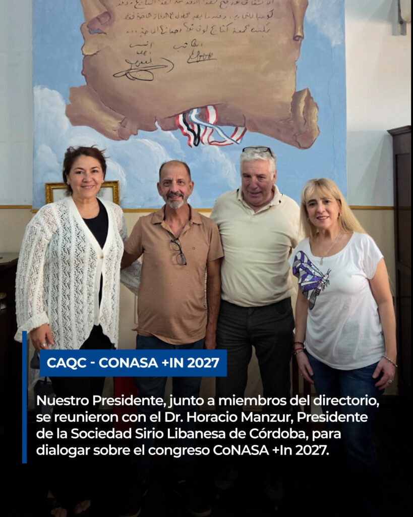 CoNASA +In 2027: Encuentro con el Presidente de la Sociedad Sirio Libanesa de Córdoba