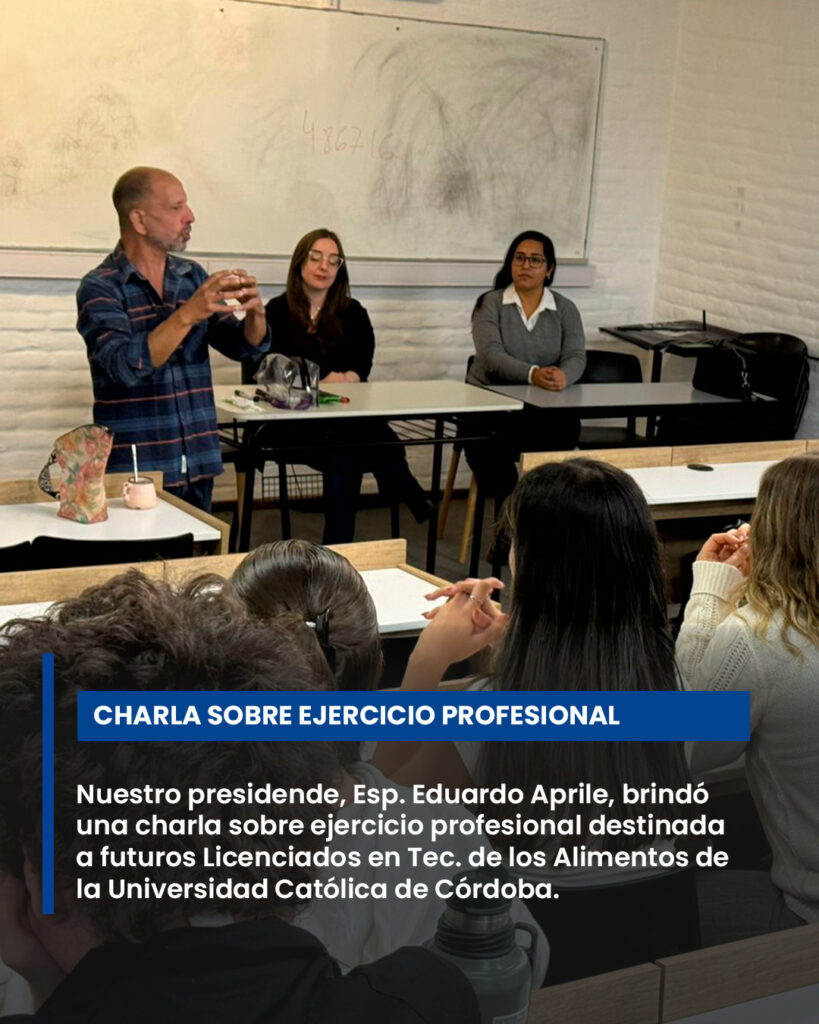 Charla sobre el ejercicio profesional en la UCC