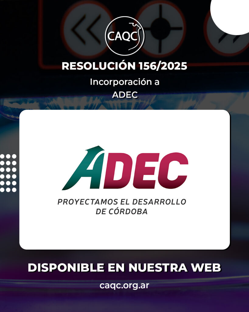 Resolución 156/2025 – Incorporación a ADEC