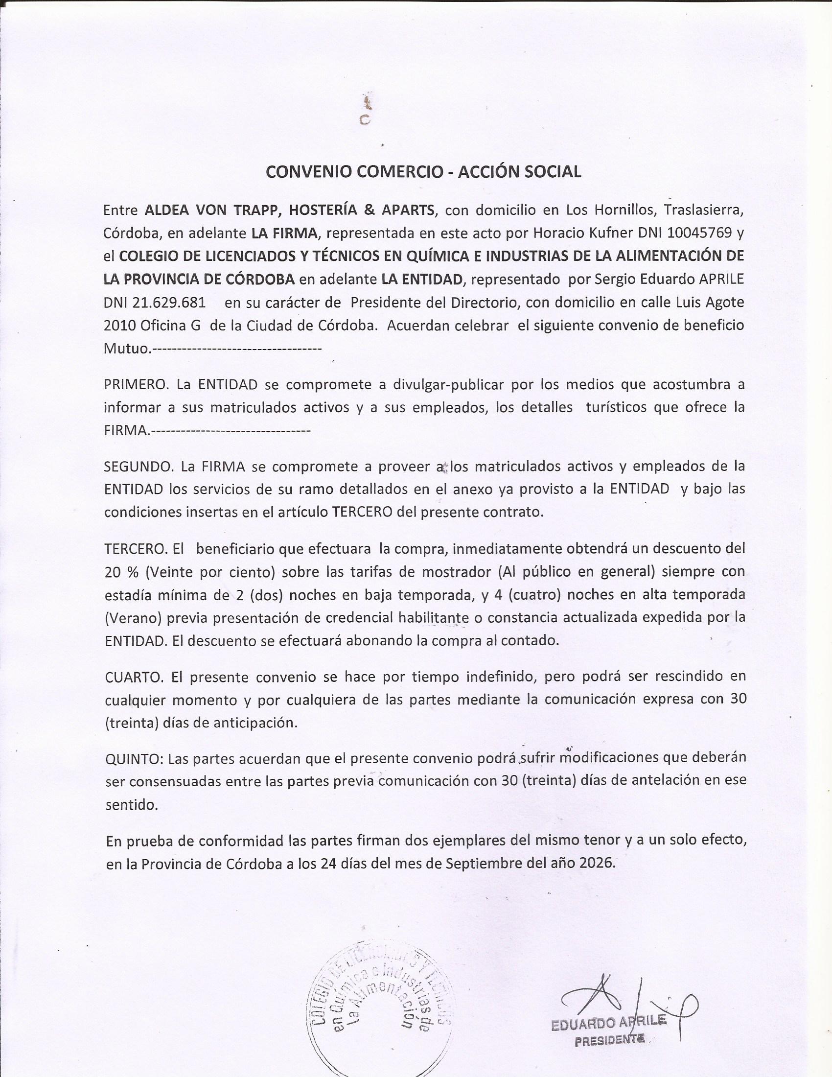Convenio