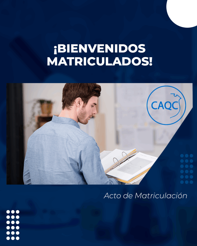 Acto de matriculación | Septiembre 2026